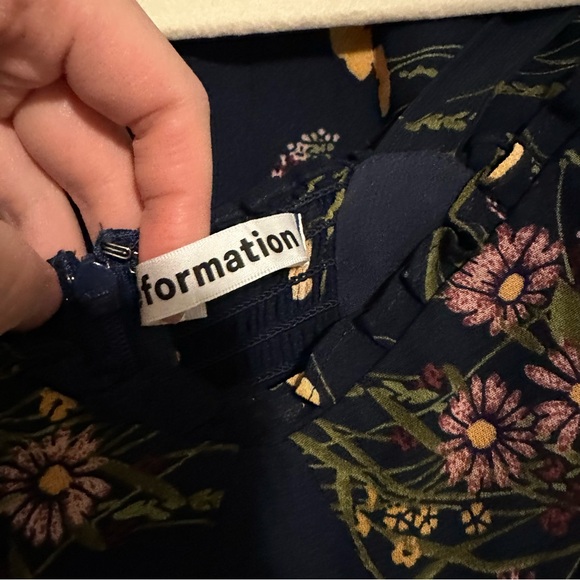 Reformation Black Floral Maxi Dress with Yellow Accents - Picture 6 of 14